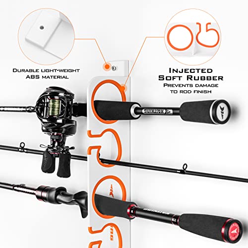 Horizontal Fishing Rod Holder (V6-2 Pack-White)