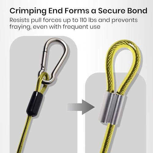 2 pcs Retractable Coiled Lanyards