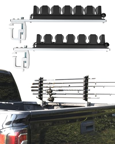 Truck Bed Fishing Rod Holders for 6 Rods (6 Rods for Truck Bed)