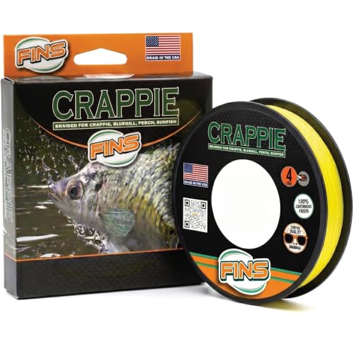 Crappie Braided Fishing Line 4 (Yellow / 2000 Yards)