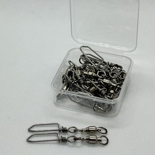 Ball Bearing Swivels with Coastlock Snap Fishing Swivel Made in Japan (#3 (110lb) 20pcs)