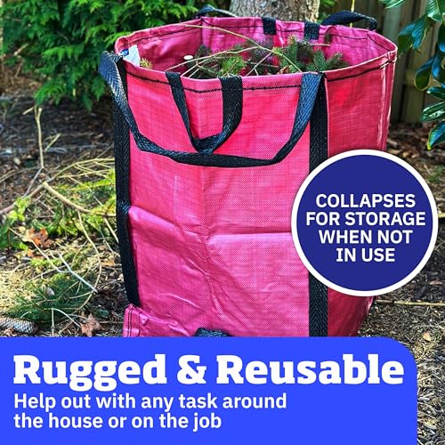 Heavy Duty Home and Yard Bags (Red)