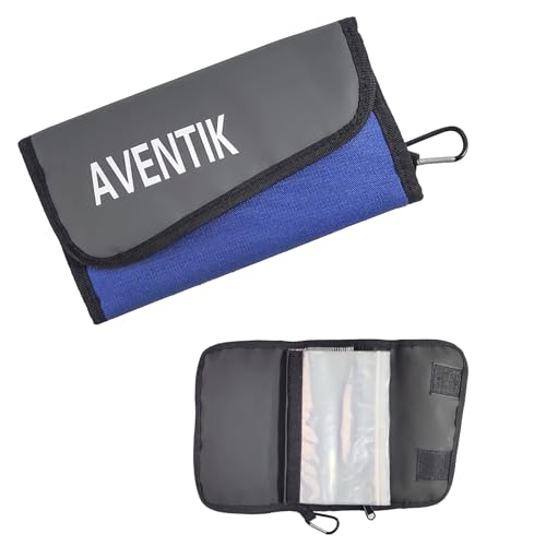 Fishing Tackle Organizer Case Soft Bait Binder (M:Blue)