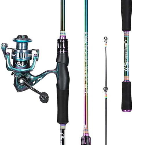 6.9ft Spinning Fishing Reel Rod Combo (Spinning Combo with ZB2000 / 2.1/6'10'')
