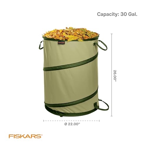 Kangaroo Collapsible Garden Bag with Heavy Duty Hardshell Bottom for Leaf and Yard Waste