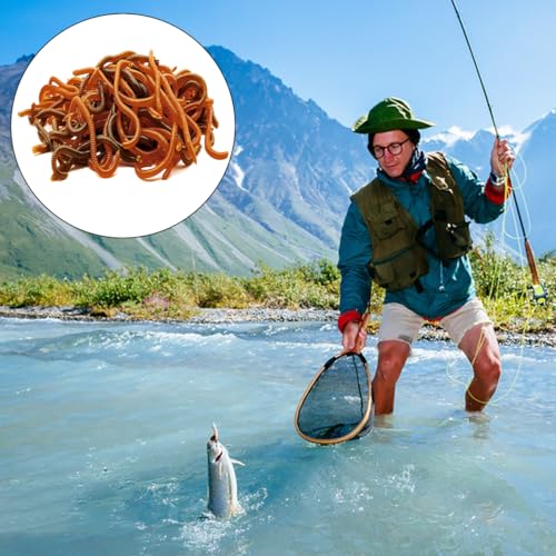 100 Pcs 3.3inch Soft Worms Fishing Lure Baits