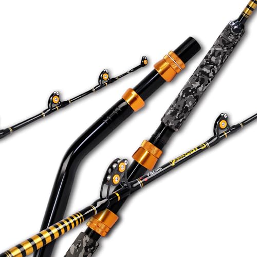 1 Piece Saltwater Offshore Trolling Rod 6 (6' - 1pc - 80-120lbs / Bent & Straight)