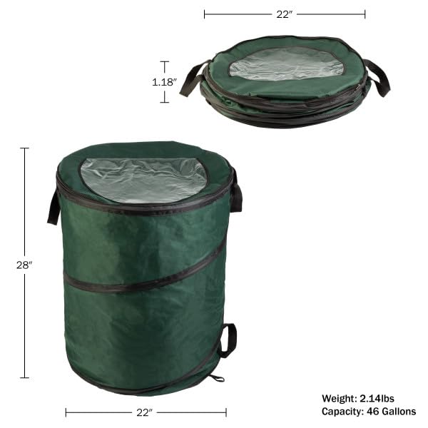 Outdoor Trash Can 2 (Green / 46-Gallon)