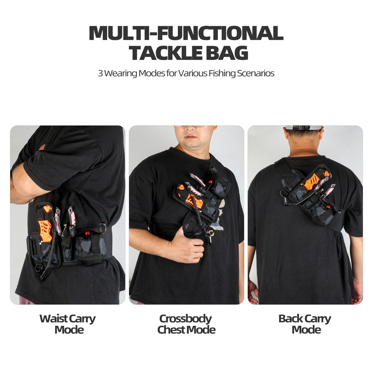 Lightweight Utility Waist Pack (Black Camo)