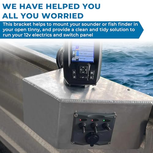 Aluminum Side Console Switch Panel Mount for Boats Bracket for Fish Finders Boat Accessories