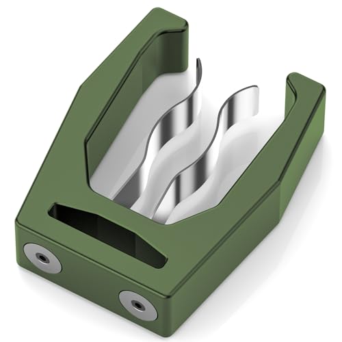 Magnetic Cigar Holder with Secure Grip & Hook & Loop Strap (GREEN)
