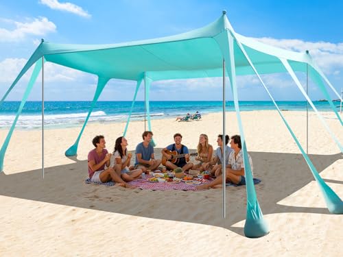 Beach Tent Sun Shelter 13x10FT (ocean blue)