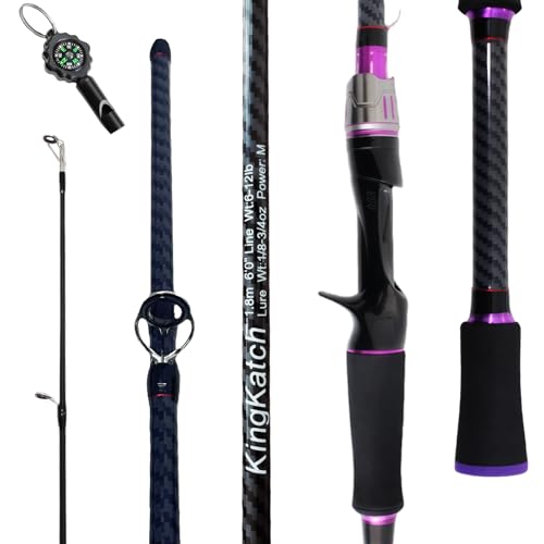 24 Ton Carbon & Fiberglass Spinning (A-Purple- Casting- 6'0")
