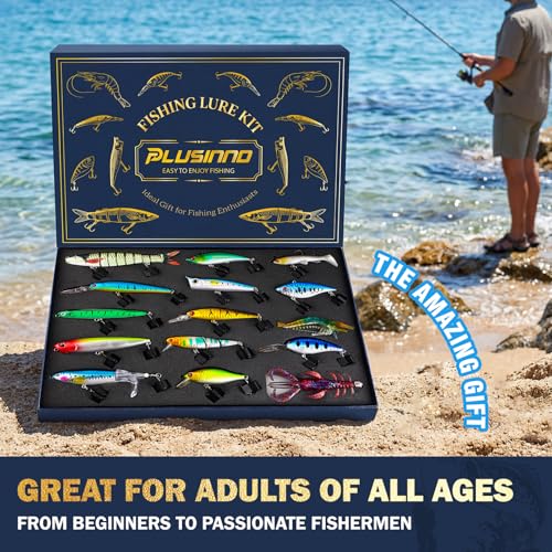 Bass Fishing Lures Kit (Bass/Trout fishing lures-A)