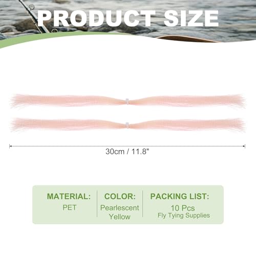 Crystal Flash Fly Fishing Line (Pearlescent Yellow)