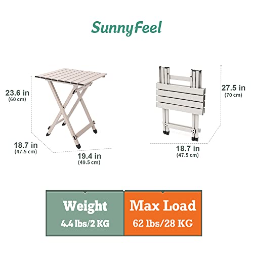 Folding Camping Table (Grey-1set)