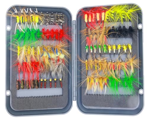 Fly Fishing Flies Nymphs for Fly Fishing Trout Lures with Magnetic Fly Box