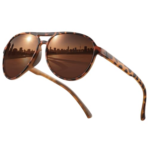 Women's Polarized Aviator Sunglasses Sport Style for Running Pickleball UV Protection Tangle