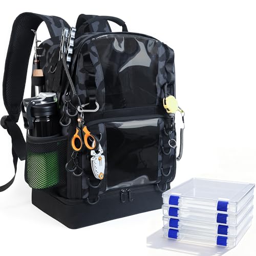 Fishing Tackle Backpack with Cooler