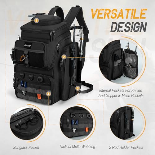 Fishing Backpack with Cooler