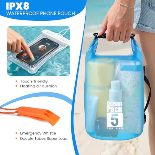 Waterproof Dry Bag for Kayaking (Blue / 5L)