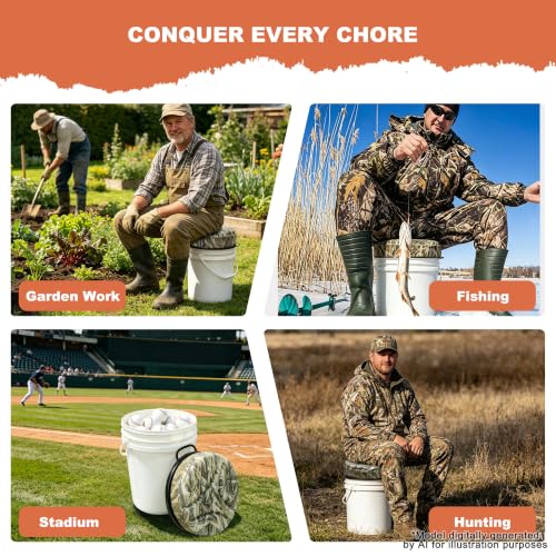 5 Gallon Bucket Seat (Camo)