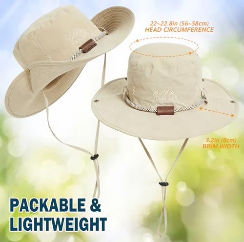 Waterproof Wide Brim Bucket Sun Hat Boonie Hat for Men & Women