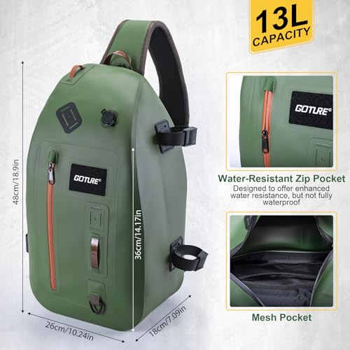 Waterproof Fly Fishing Sling Pack
