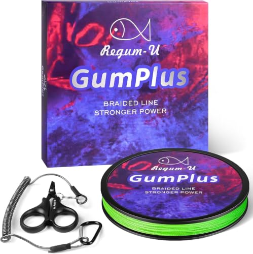 Gummax 8 Strand Braided Fishing Line (Neon Green / 150 Yards / 12 LB)