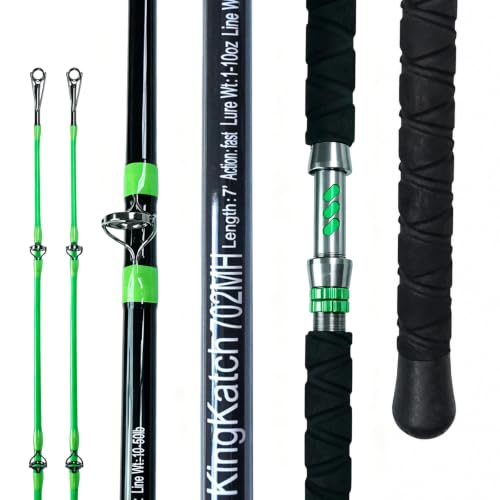 Glow Catfish Fishing Rod (Black/Green-Spin-7'0")