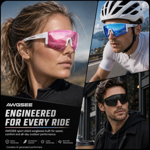 3 Pack Polarized Sports Sunglasses UV400