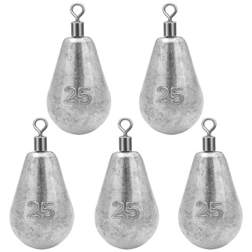 Long Casting Swivel Bell Sinkers Fishing Weights Drop Shot Weights (3oz-5pcs)