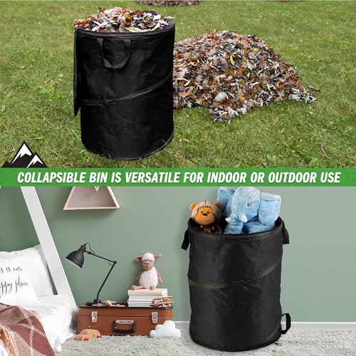Collapsible Trash Can (Black / 46-Gallon)