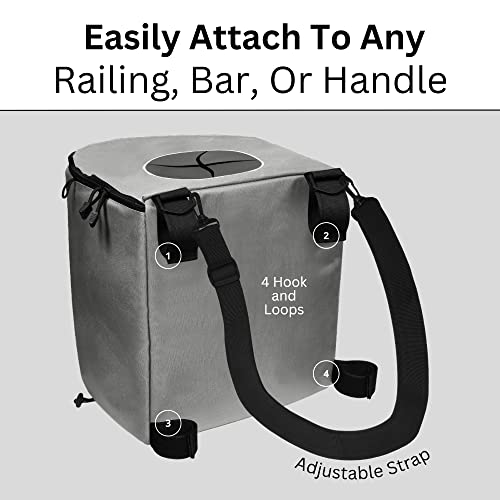 Portable Trash Can for Boating and Camping (Grey)