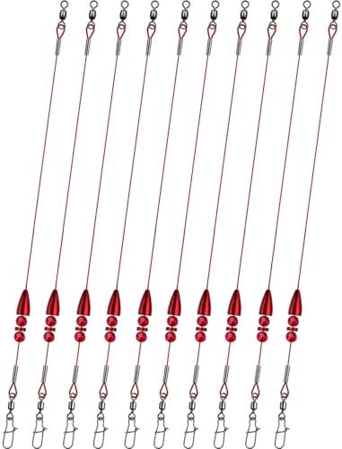 Texas Rigs 10 Pack (Blood / 3/16oz)