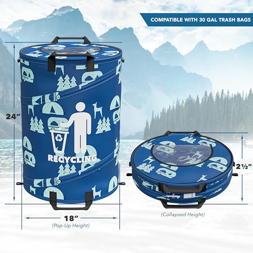 30 Gallon Collapsible Pop (1 Recycling Can)