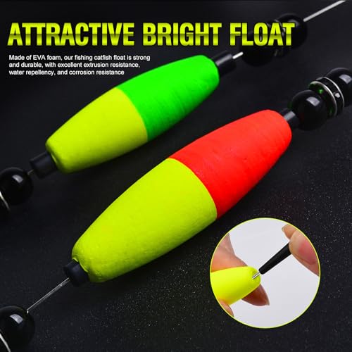Catfish Fishing Rigs Floats (D-Mixed pack of 5 pcs / 8/0 Hook)
