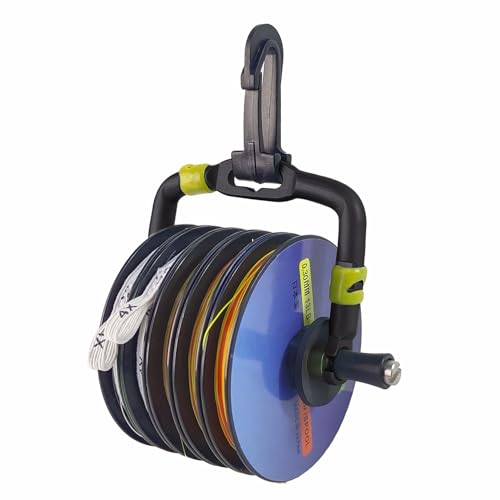 Aluminum Tippet Spool Holder Dual Cutter Fishing Line Dispenser (Matt black + Matt green color / Tippet Holder With 2 Cutters)