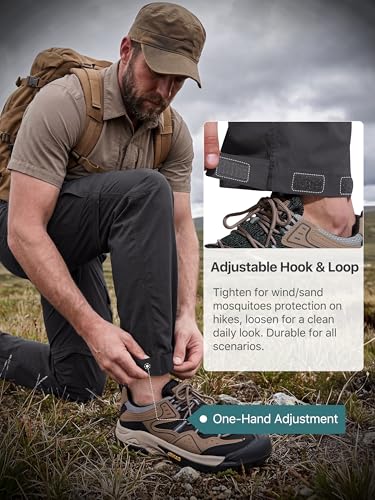 Mens Hiking Convertible Pants Zip Off Cargo Fishing Pants