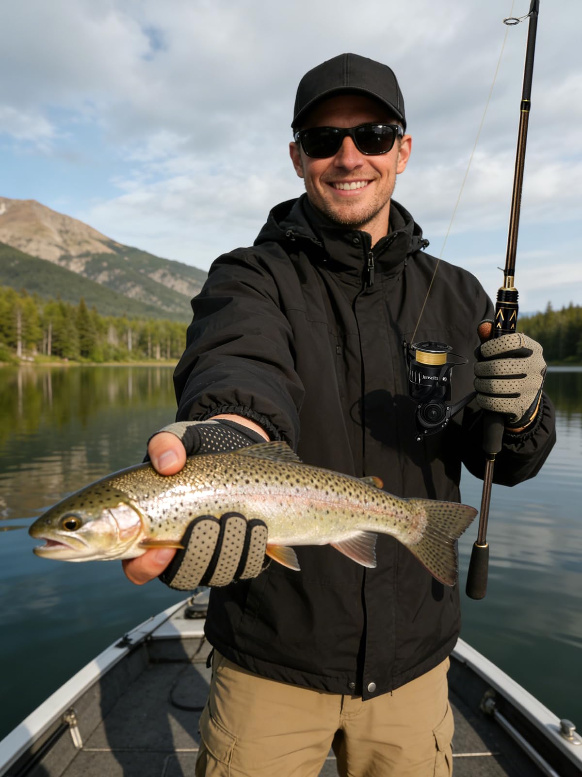 6'0" Medium Casting Rod (6'0"-Medium-Fast-Black)