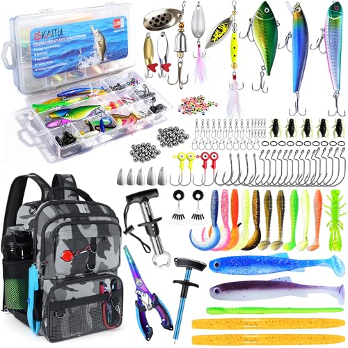Fishing Backpack with Tackle Boxes and Rod Holder