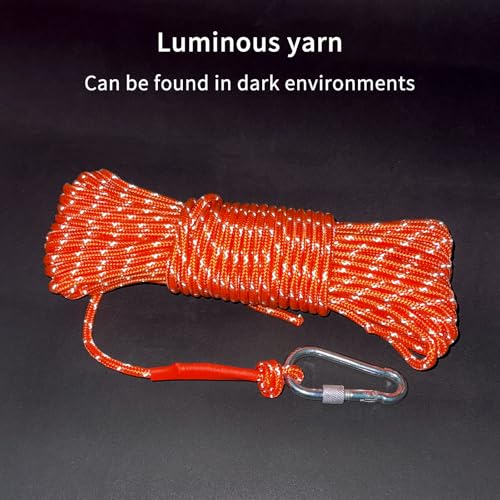 6mm Marine Floating Rope High (Orange / 66FT-20M)