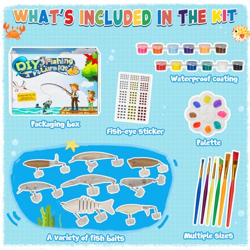 DIY Fishing Lure Kit (8pcs with acessions)