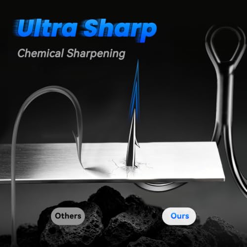 Treble Fishing Hooks (Black Nickel / 6#_32pcs)