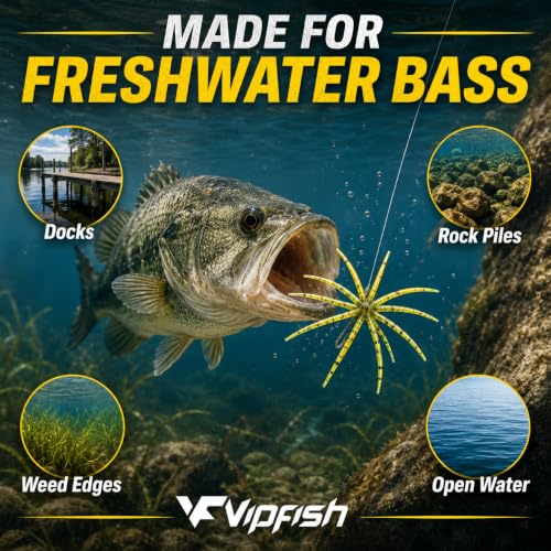 Urchin Baits for Bass Fishing (Watermelon Pink Pearl)