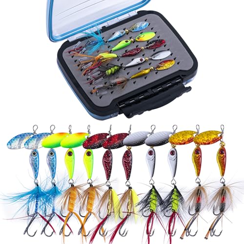 Trout Lures Fishing Spinners (B:10pcs Trout Spinners)
