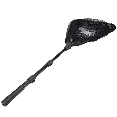 Fishing Landing Net with Telescoping Pole Handle Extends to 63 inches (H: Aircraft-grade Aluminum Handle, 63" Full)