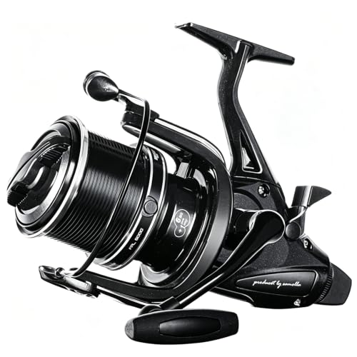 Double Brake Spinning Reel Heavy Duty Metal Body with CNC Machined Spool 55LB Max Drag 6+1 BB Smooth 4.1
