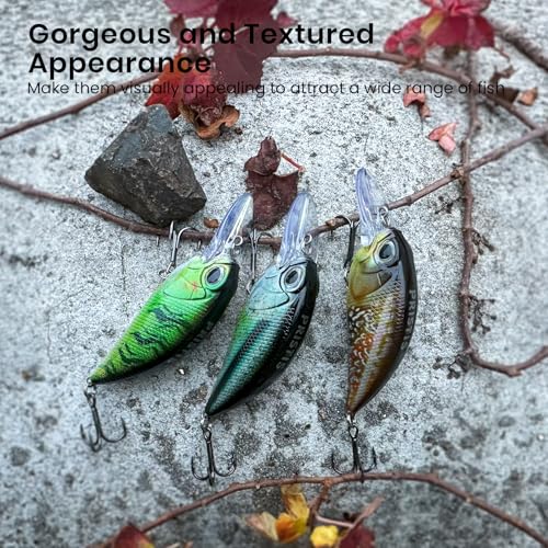 Lifelike Fishing Plugs for Bass Muskie Walleye Pike Crappie
