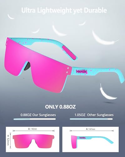 Polarized Sunglasses for Men (Blue/Pink)